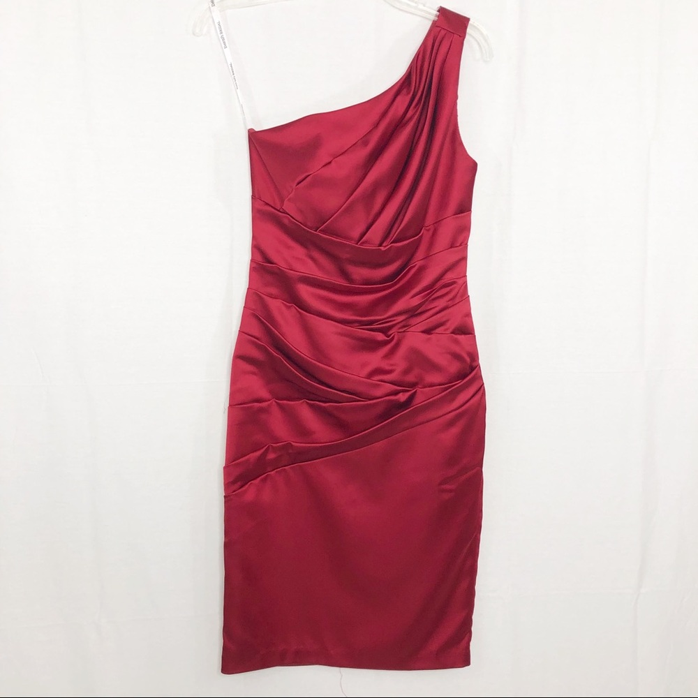 David’s Bridal Cocktail Dress, Size 2, Cranberry